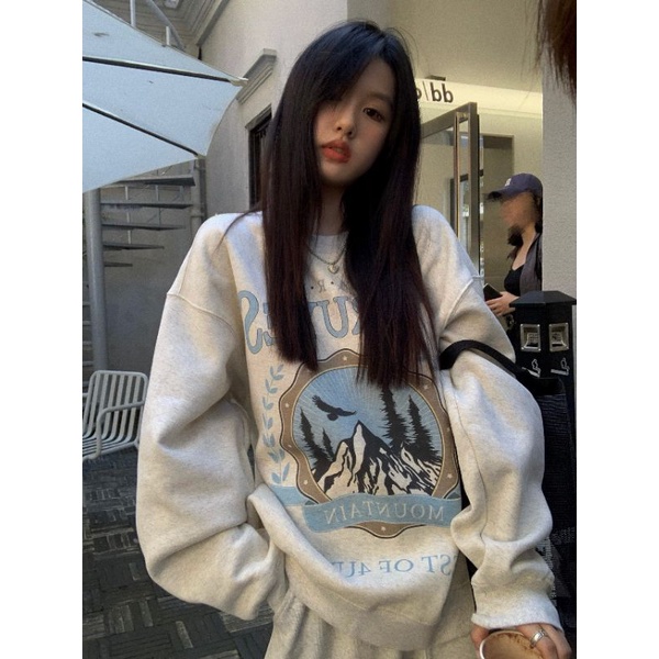 Set Nỉ Bông FORUYES Unisex [FREESHIP] Bộ đồ áo Dài tay hoodie quần ống boom