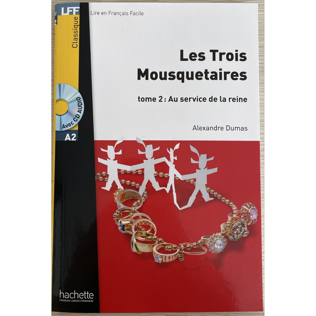 Sách - Pháp : LFF A2 - Les trois mousquetaires tome 2 - kèm CD