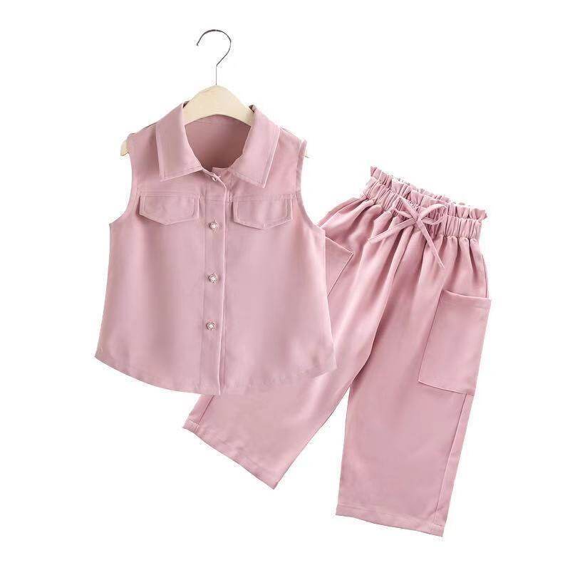 Set Áo Thun Và Quần Short Thời Trang Cho Bé Gái
