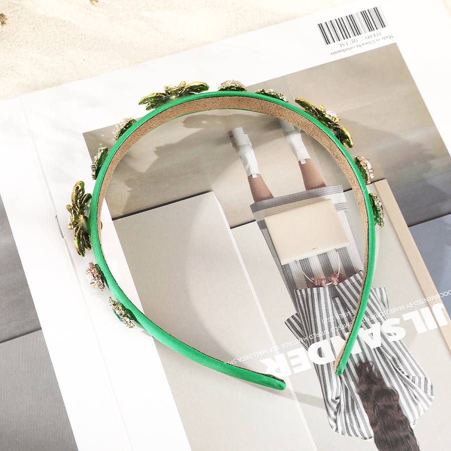 Băng Đô Cài Tóc Đính Đá Và Ngọc Trai Nhân Tạo Xinh Xắn Cho Nữ