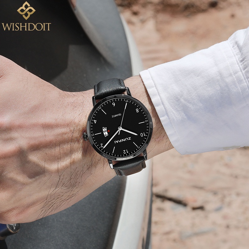 Đồng hồ quartz ZUNPAI dây đeo thép không gỉ / dây da chống thấm nước phong cách doanh nhân cho nam | BigBuy360 - bigbuy360.vn