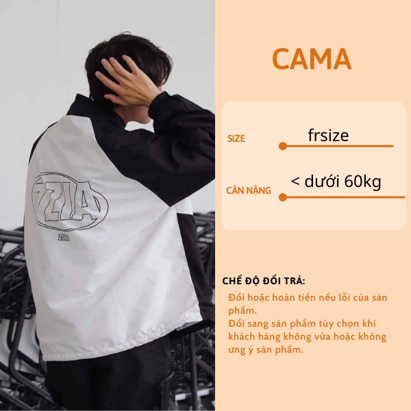 [Mã 44FASHIONSALE1 giảm 10K đơn 50K] Áo Khoác Gió Nam Nữ Ulzzang Unisex Form Rộng Bomber CAMA STORE M218