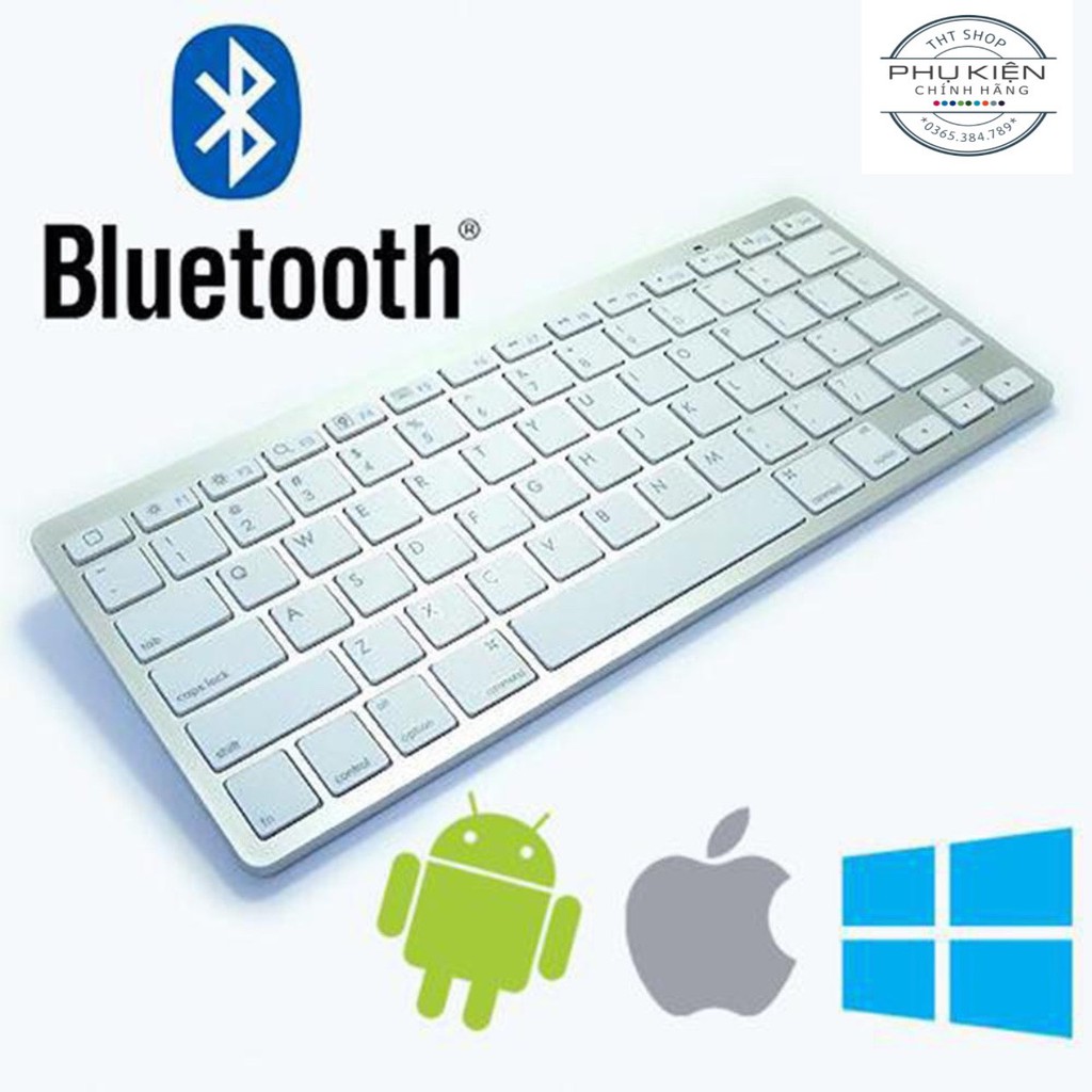 Bàn Phím Bluetooth Mini Cho iPad, Smartphone, Macbook, PC - Bàn phím không dây