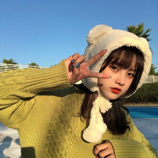 Nón Mũ Chụp Đầu Tai Gấu