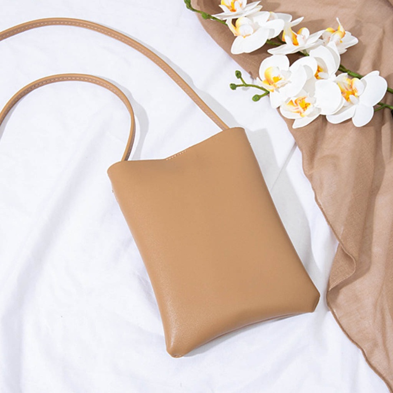 Túi Da PU Mini Đựng Điện Thoại Có Nút Ẩn Dành Cho Nữ