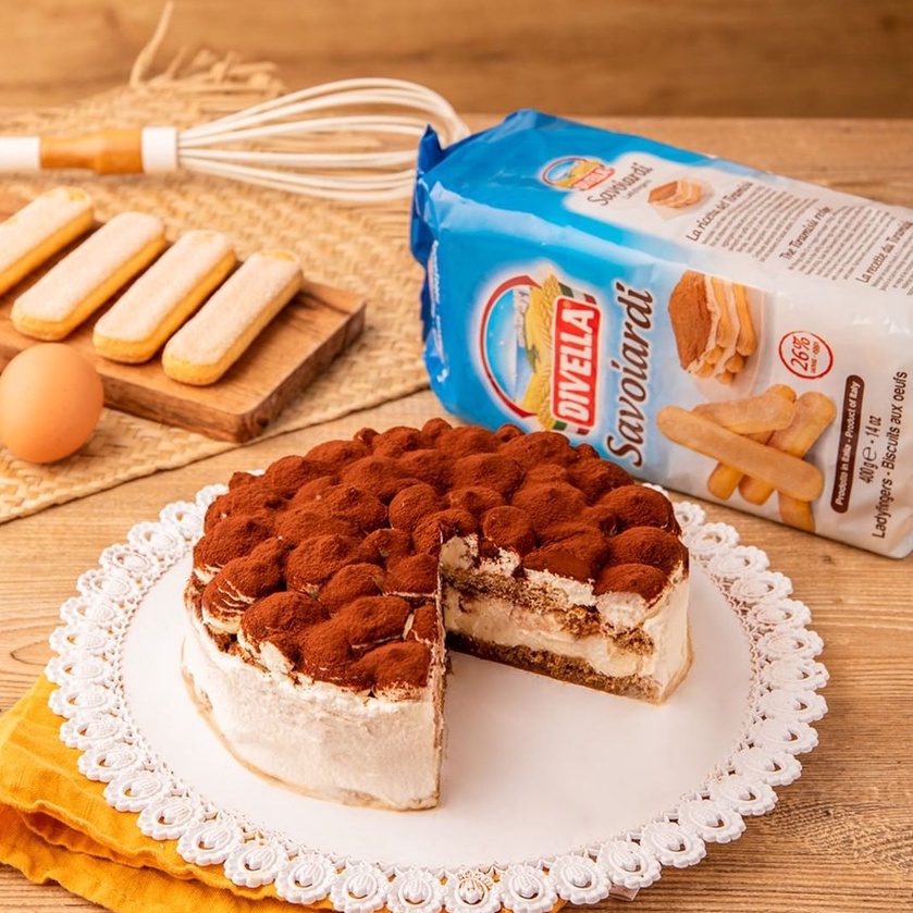 Bánh Lady Finger Savoiardi DIVELLA gói 400g chuyên làm tiramisu