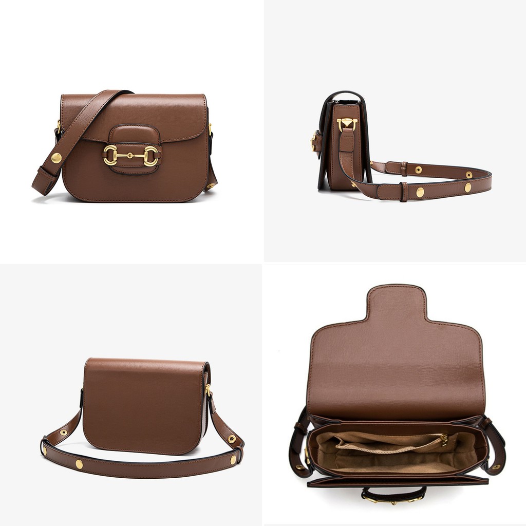 [Mẫu mới nhất 2020] Túi xách nữ đeo chéo GG Hàm thiếc ngựa size 22 cm | BigBuy360 - bigbuy360.vn