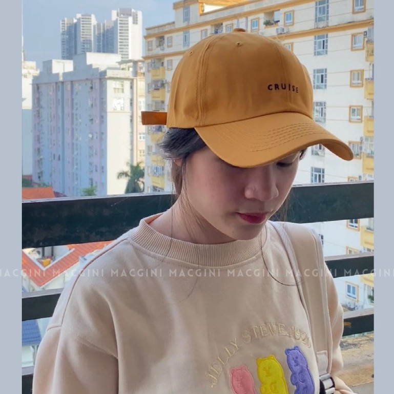 Mũ lưỡi trai nam nữ MACGINI CRUISE unisex COTTON MỀM cao cấp thấm hút mồ hôi, nhẹ thoáng khí kiểu dáng basic Hàn Quốc