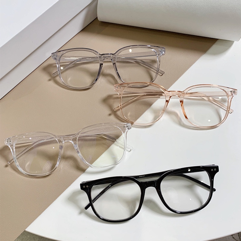 (KIQI-FASHION) COD Mắt Kính Chống Tia Bức Xạ Ánh Sáng Xanh Tròng Trong Suốt Thời Trang Cho Nam Và Nữ