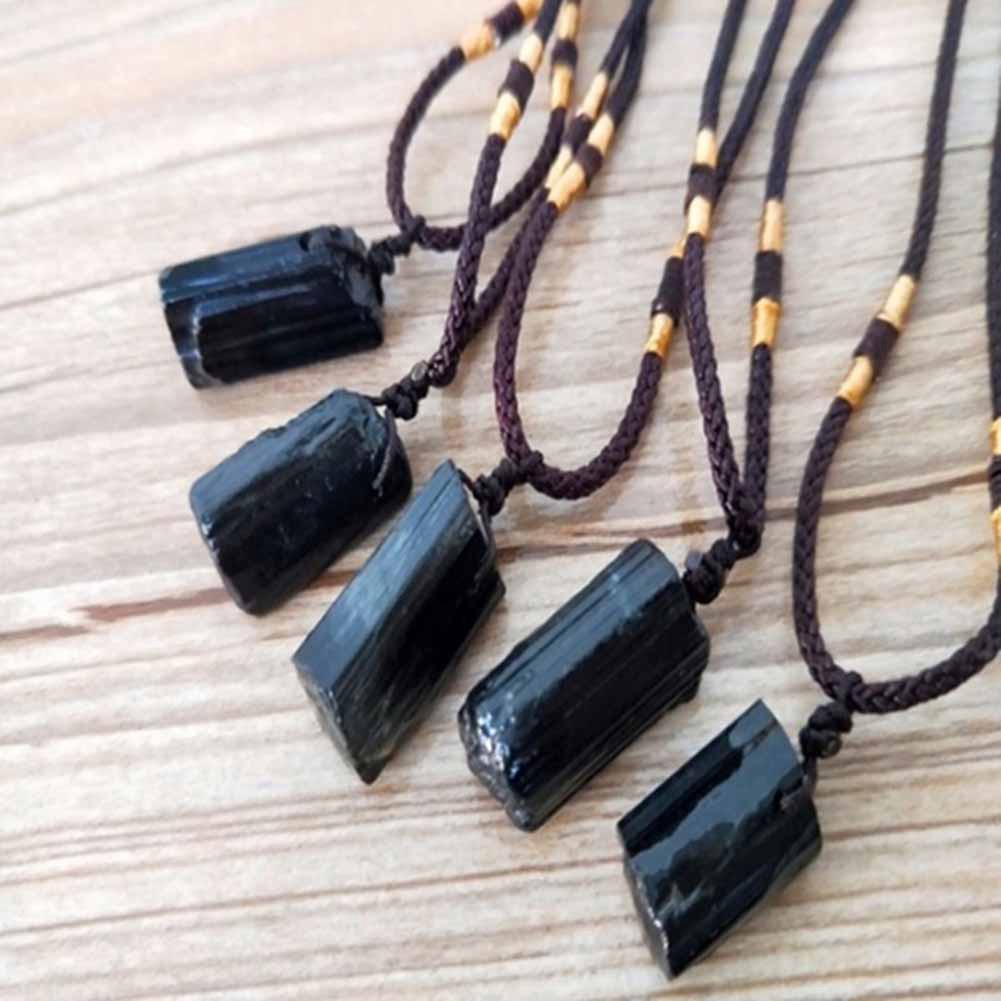 Dây chuyền mặt đá Tourmaline nhiều màu sắc thời trang