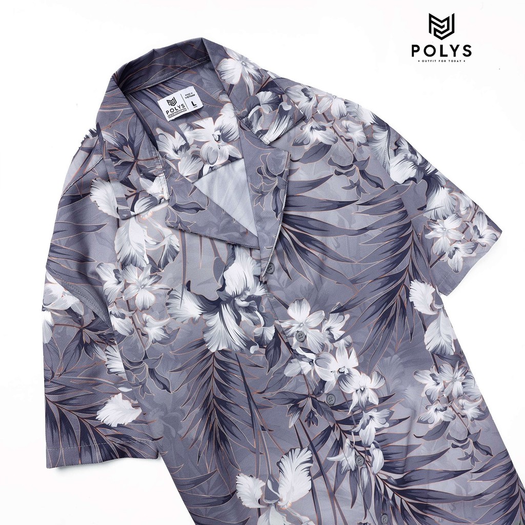 Áo Sơ Mi Nam Tay Ngắn Họa Tiết ORCHID PALM-POLYS | Form Suông, Trẻ Trung, Phong Cách, Cá Tính, Thoáng Mát. | BigBuy360 - bigbuy360.vn