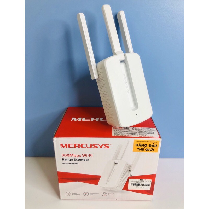 Thiết bị kích sóng Wifi Mercury Repeater MW310RE 3 Anten Phiên bản mới