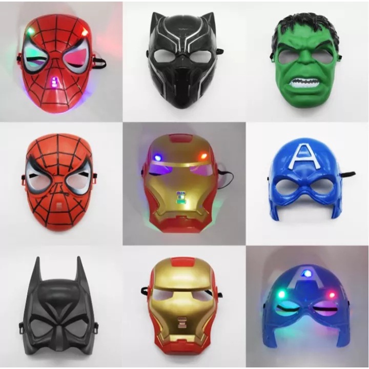 Mặt nạ hóa trang người nhện siêu anh hùng Avengers cosplay Halloween đồ chơi trẻ em