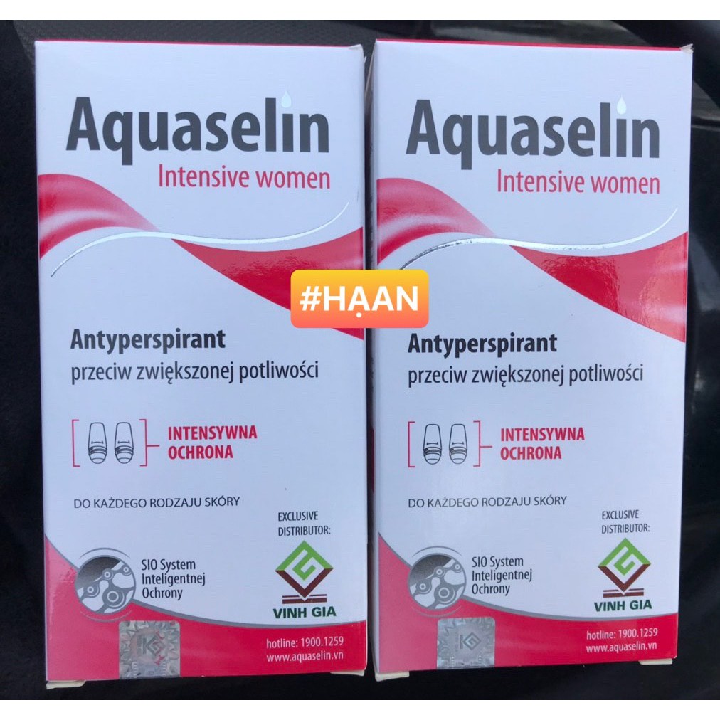AQUASELIN NỮ - MUA 2 CHAI 50ML TẠNG 1 CHAI 20 ML Lăn nách, khử mùi dành cho nữ đến từ BA LAN