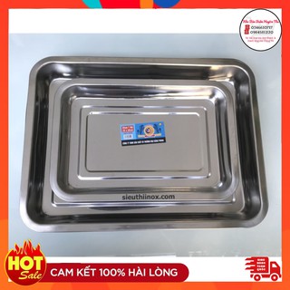 Khay inox sâu 5cm nhiều kích thước