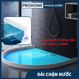 Dải Chặn Nước Silicon Nhà Tắm Nhà Bếp Silicone Cao 5cm - Kích Thước Tùy Chọn Prohome