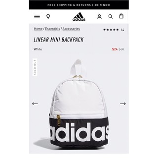 Balo mini phối trăngs đen Adidas[full tag code]
