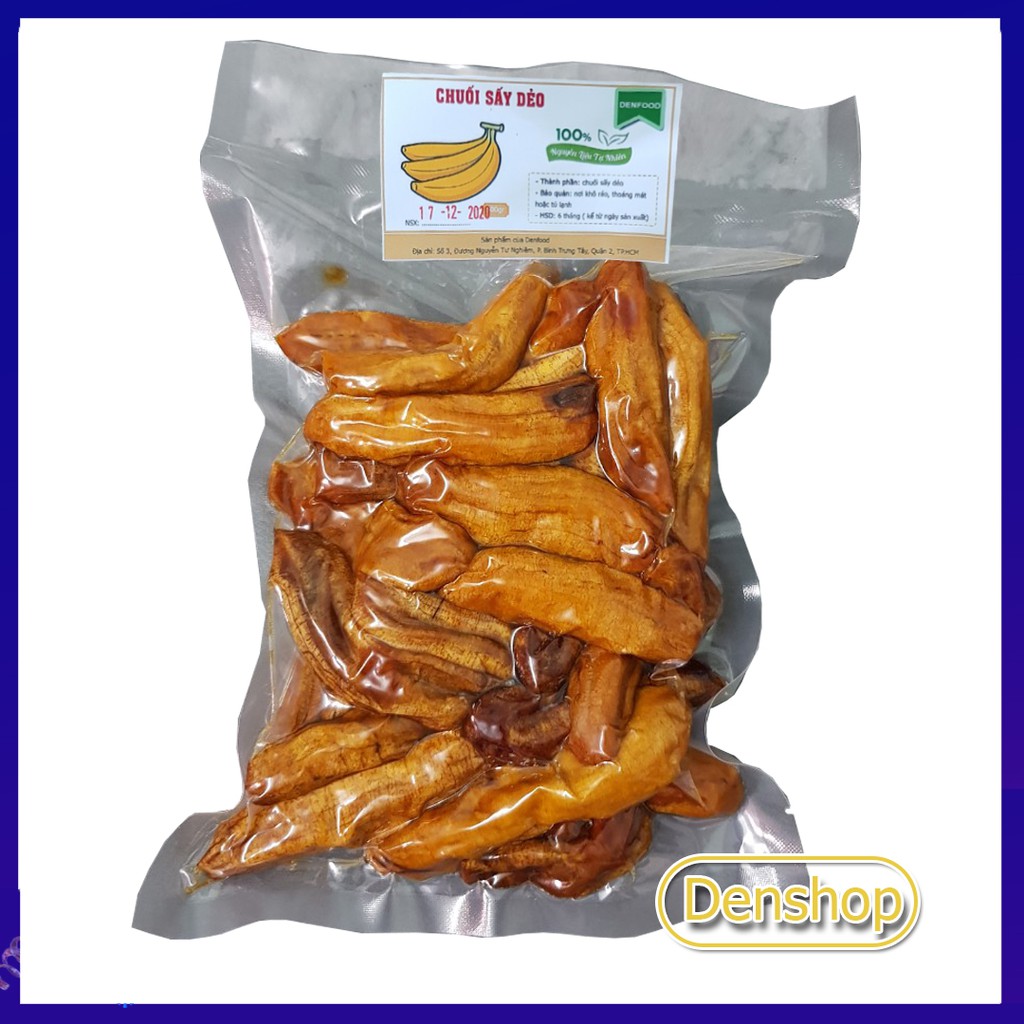 Chuối sấy dẻo - Chuối nguyên trái sấy dẻo 500g