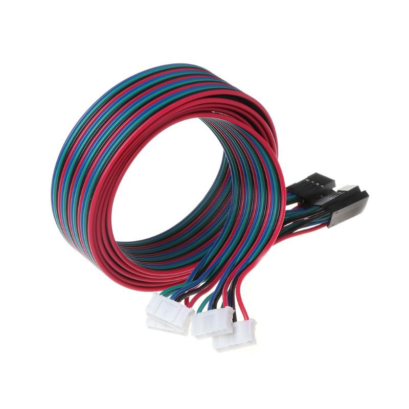 Mojito 4pcs 100cm 4pin Stepper Motor Cables XH2.54 Terminal Wire For 3D Printer NEMA 17 Stepper Motor