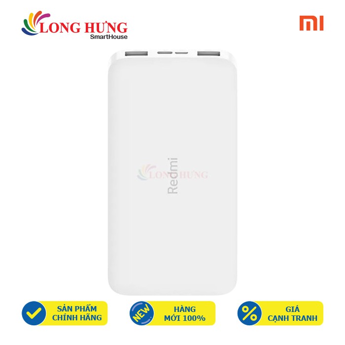 Sạc dự phòng Xiaomi Redmi Type-C 2.4A 10000mAh VXN4286GL PB100LZM - Hàng chính hãng
