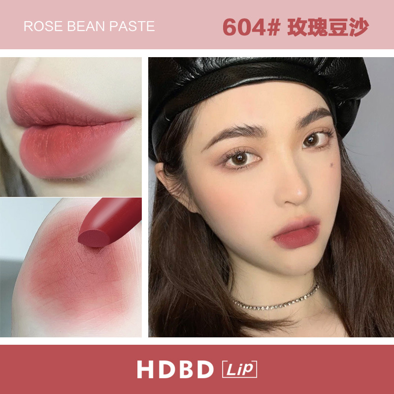 [Hàng mới về] Son Môi  Màu Đào Nhung Mịn Kháng Nước Khó Phai Không Dính Cốc | BigBuy360 - bigbuy360.vn