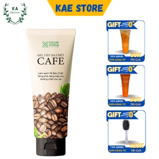 Gel tẩy da chết cà phê cỏ cây hoa lá-100g | kae store
