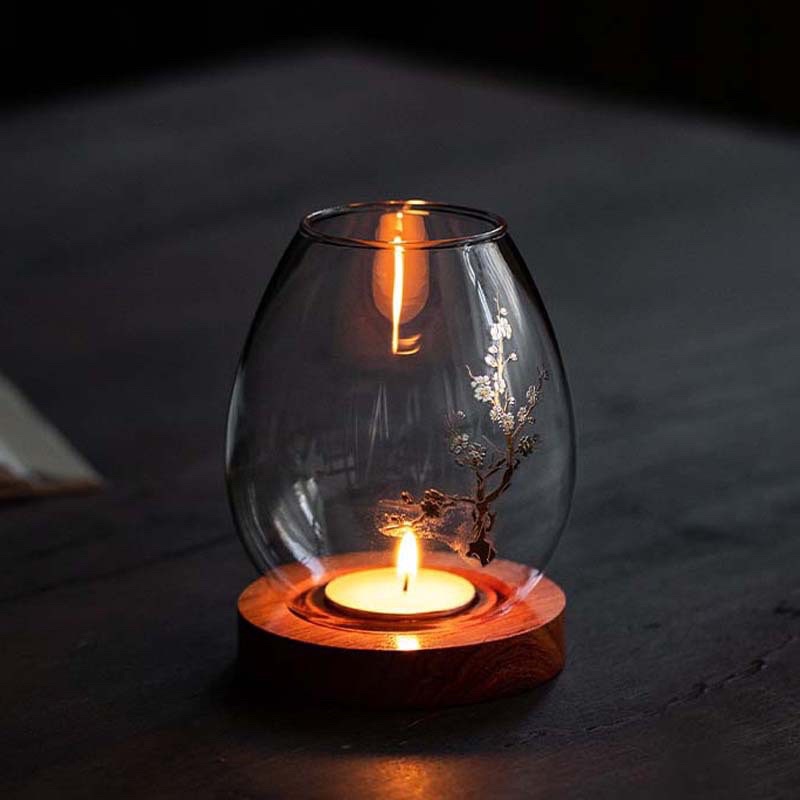 Đèn thiền đế gỗ hương, đèn thiền