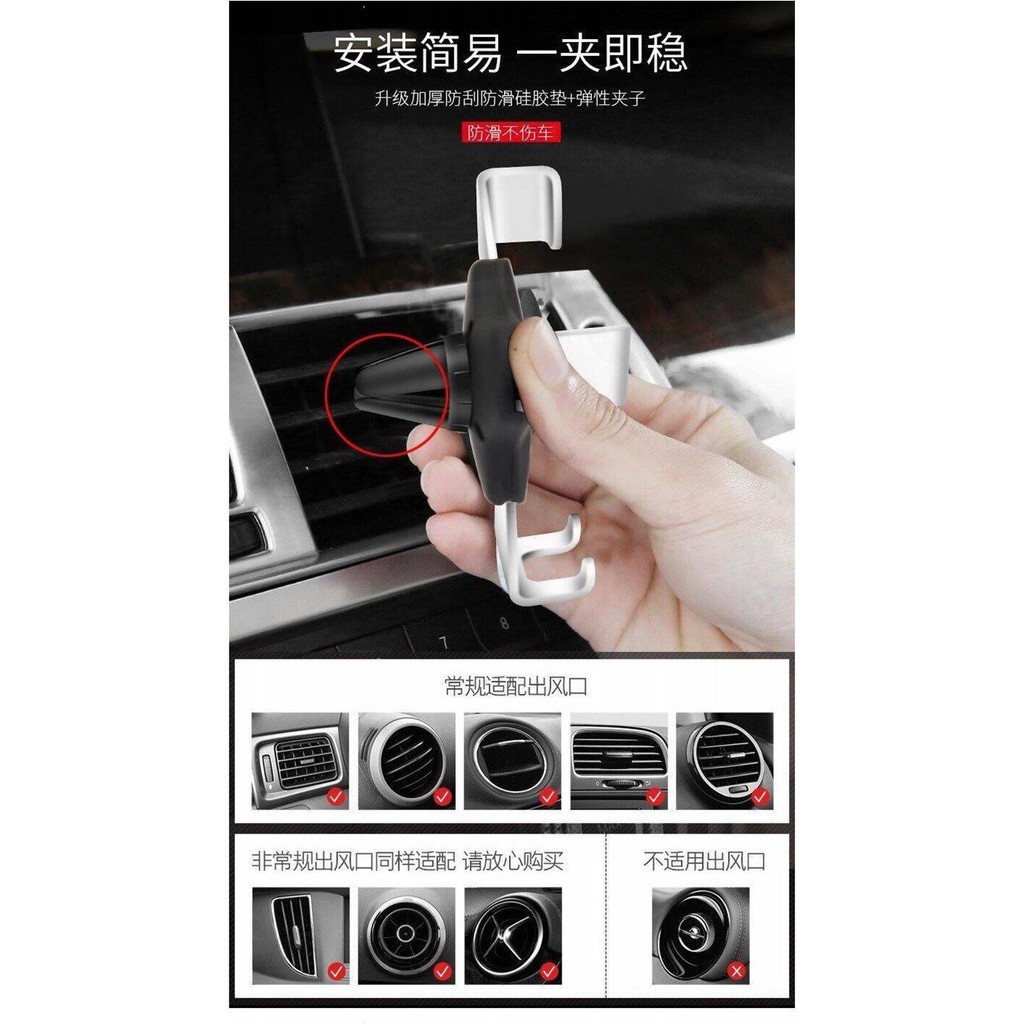 Giá đỡ điện thoại gắn lỗ thông gió xe hơi tiện dụng | BigBuy360 - bigbuy360.vn
