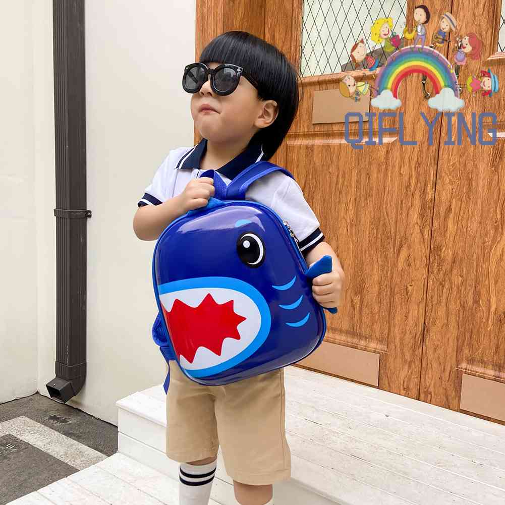 Ba Lô Đi Học Hình Cá Mập Hoạt Hình Đáng Yêu Dành Cho Trẻ Mẫu Giáo