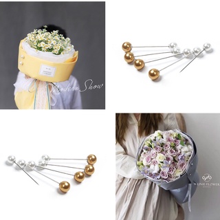 Ghim cố định ~ bó hoa / ghim cài áo / ghim cài áo đính ngọc trai diy