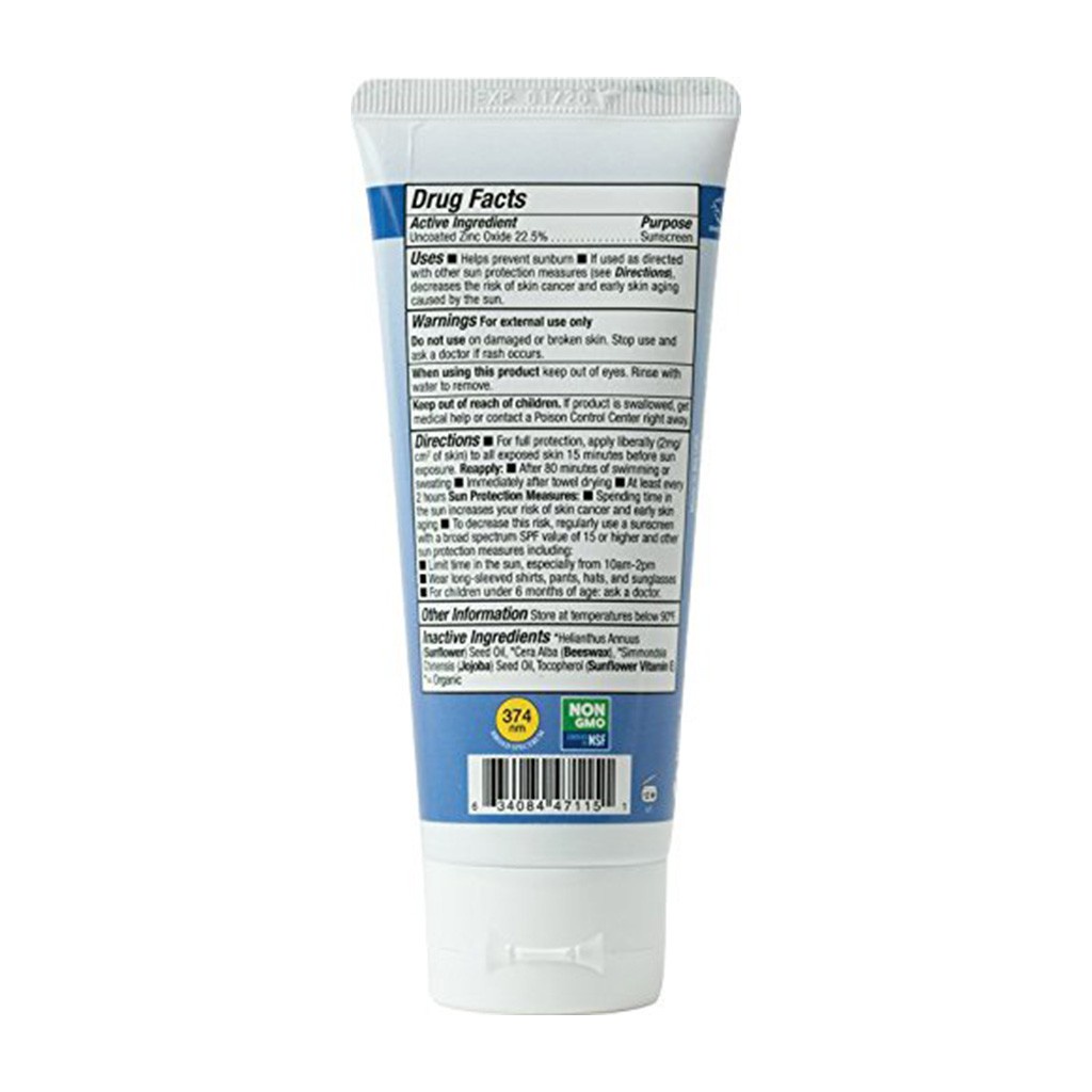 Kem chống nắng vật lý thể thao BADGER Sport Clear SPF 35 kháng nước mạnh, bảo vệ phổ rộng an toàn san hô - 87mL