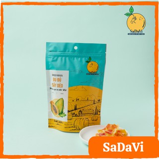 Đu đủ sấy dẻo sadavi/ đồ ăn vặt việt nam/ ăn vặt healthy- túi zip 100g