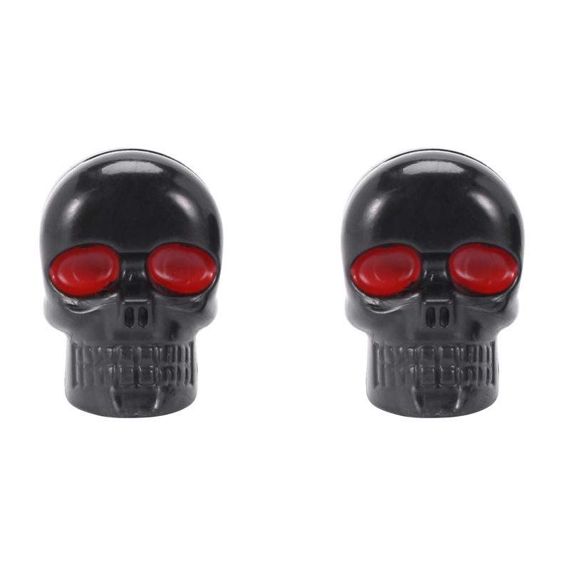 1 Cặp Ốc Vít Gắn Biển Số Xe Máy Màu Đen Hình Đầu Lâu