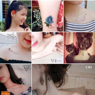 Combo hình xăm dán 5 củ