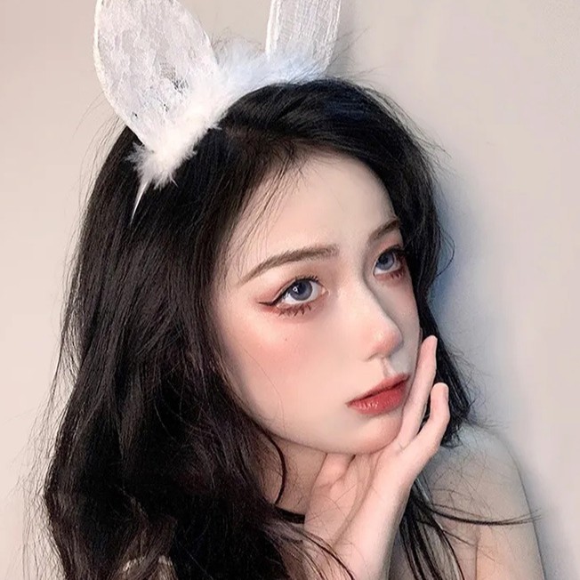 Cài Tóc Tai Mèo Phối Ren Thời Trang Cho Nữ