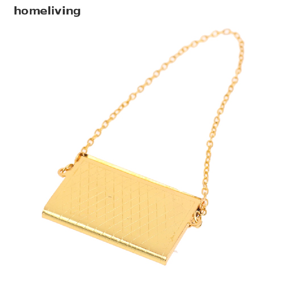 Túi Xách Tay Bằng Kim Loại Thời Trang Cho Búp Bê Tỷ Lệ 1 / 12