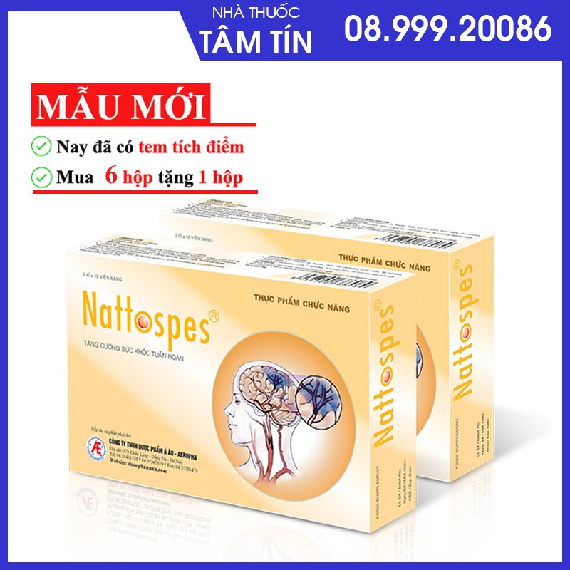 [ CHÍNH HÃNG TÍCH ĐIỂM MUA 6 TẶNG 1 ] Viên uống Nattospes