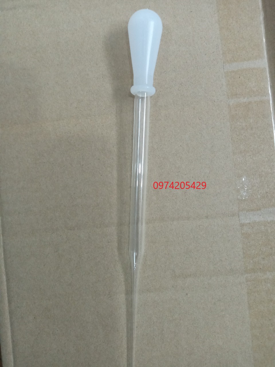 Pipet pasteur thủy tinh  - Ống hút nhỏ giọt bằng thủy tinh + bóp silicon