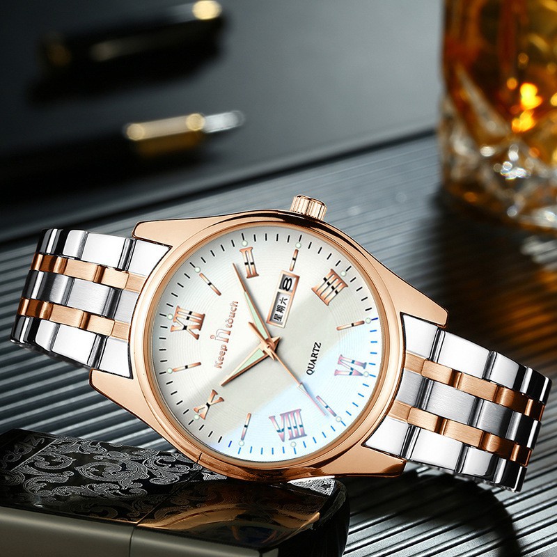 ĐỒNG HỒ NAM KEEP IN TOUCH 8196 DÂY THÉP HÀNG CHÍNH HÃNG Bán lẻ giá sỉ