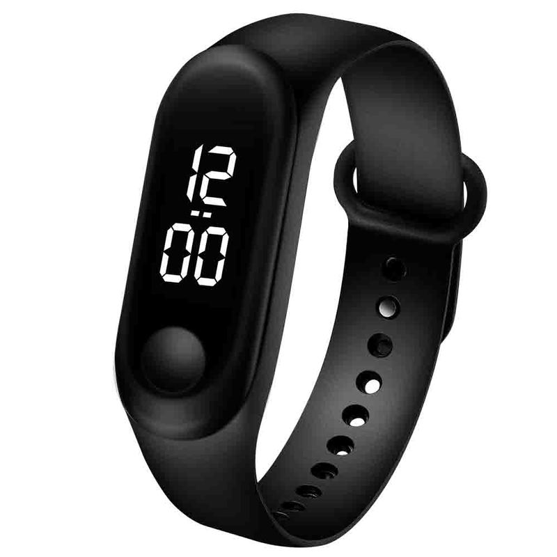 Đồng hồ đeo tay kỹ thuật số chống nước có đèn LED dễ thương cho trẻ em