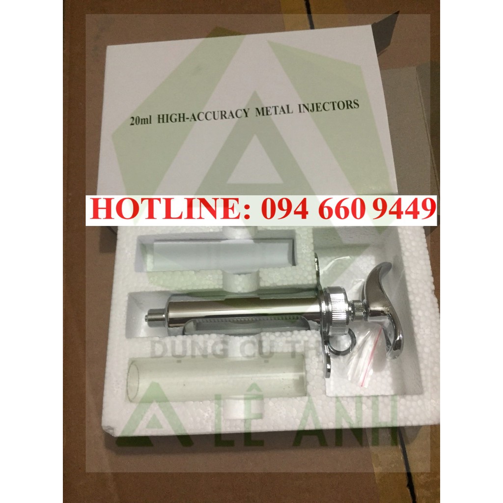 Xilanh inox 20ml chính hãng - Bơm tiêm thuốc inox 20cc cao cấp