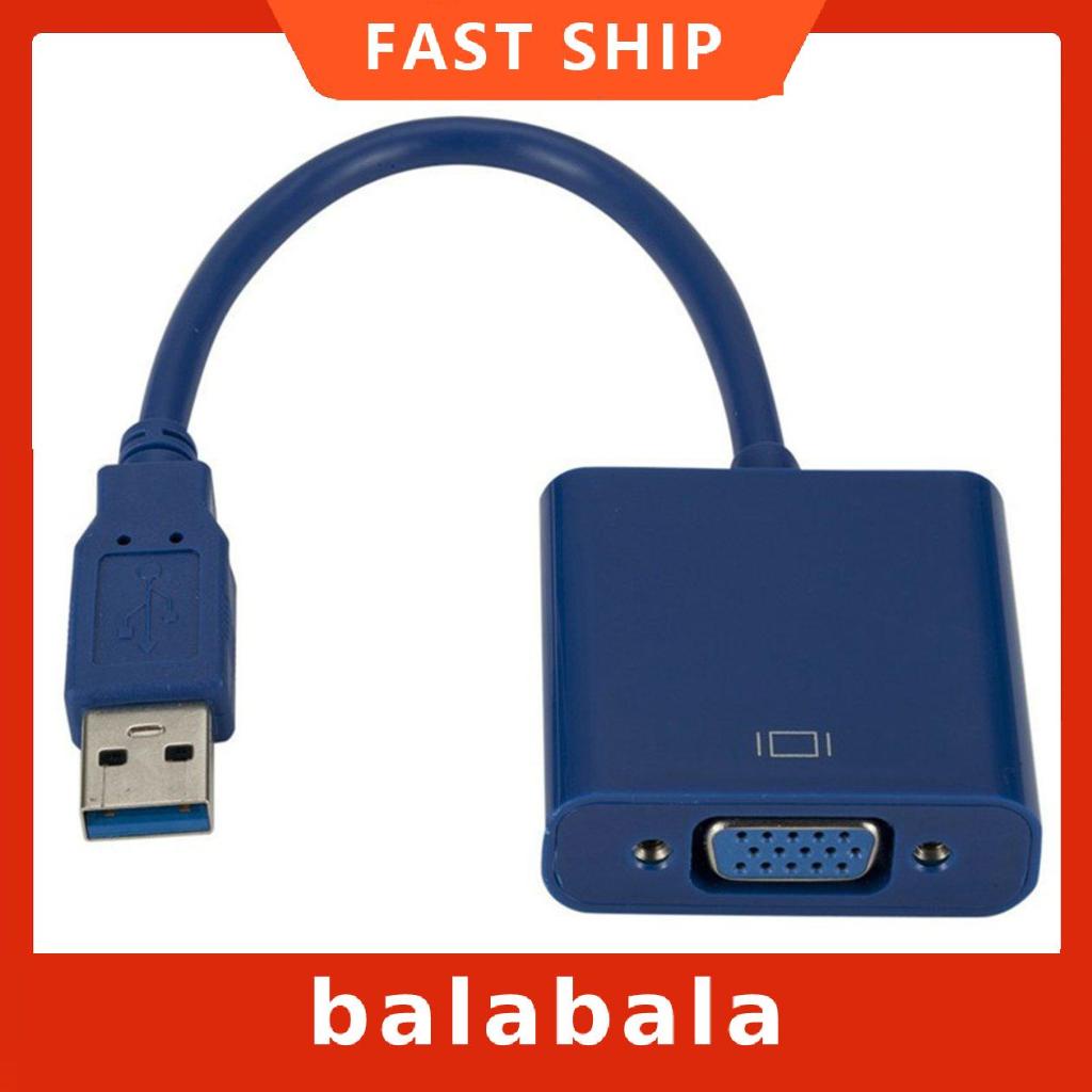 Cáp chuyển đổi USB 3.0 sang VGA cho máy tính để bàn laptop | BigBuy360 - bigbuy360.vn