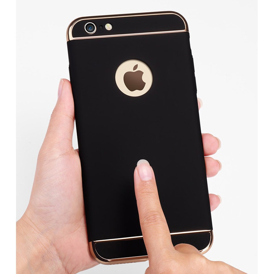 Ốp điện thoại cứng bảo vệ 360 độ 3 trong 1 cho iPhone 6 6s Plus 5 5s SE