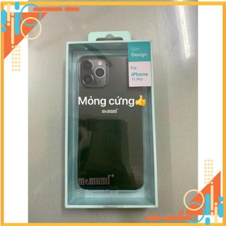 Ốp lưng Memumi Trong suốt iPhone 11 Pro 5.8/ iPhone 11 6.1/ iPhone 11 Pro Max nhựa cứng chống ố vàng