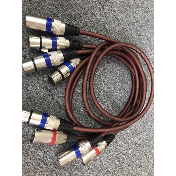 Dây Canon Đực cái Giá rẻ, Dây mềm, jack canon cắm cục đẩy loại sịn - Giá 1 sợi