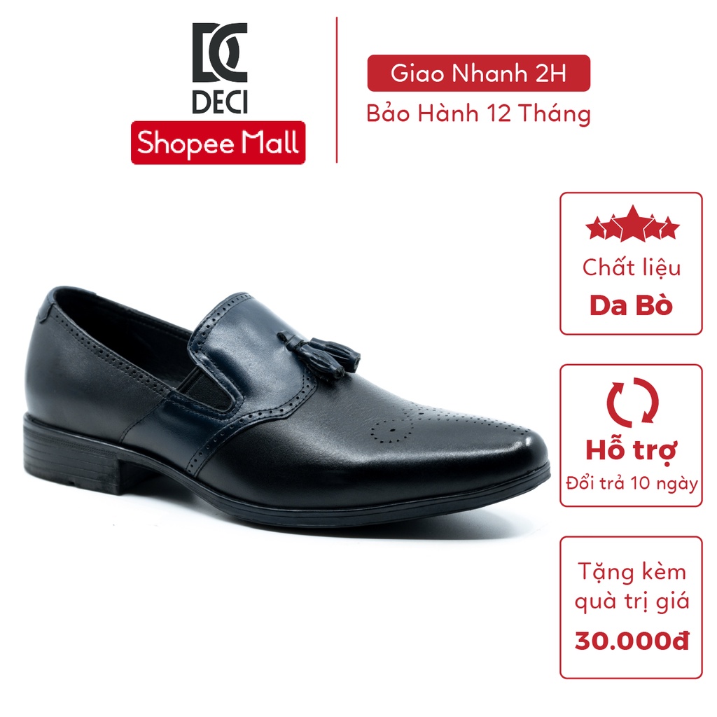 Giày tây nam loafer nhập khẩu DECI NAVY 01 phong cách công sở