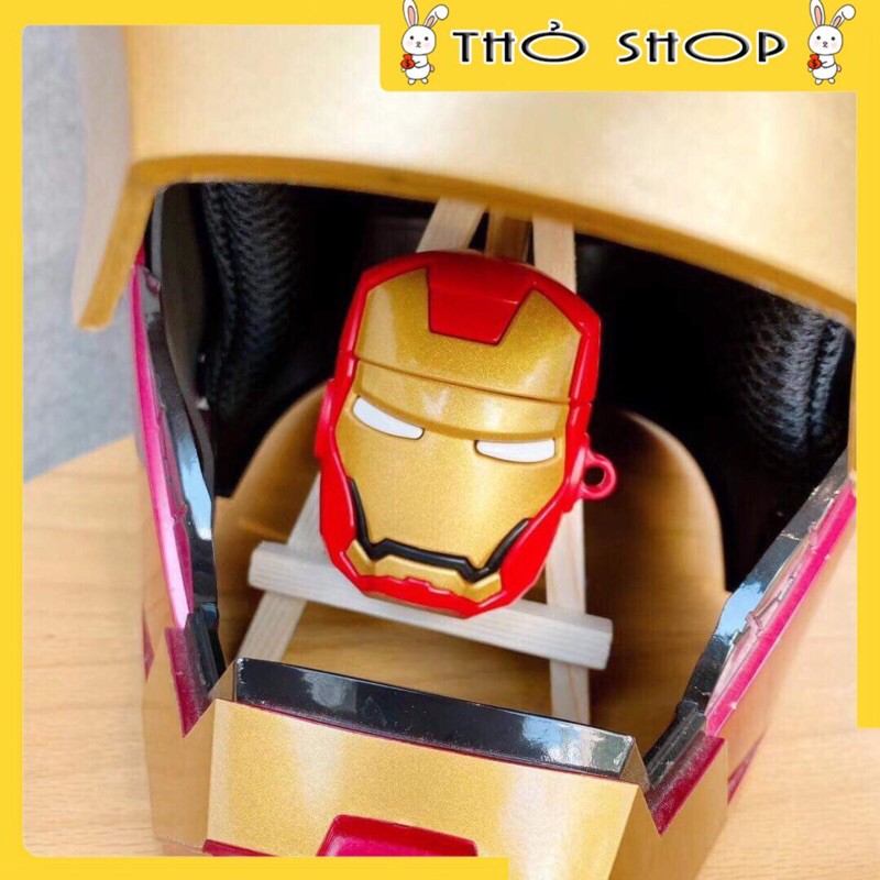 vỏ bọc airpod - box airpod iroman 1/2