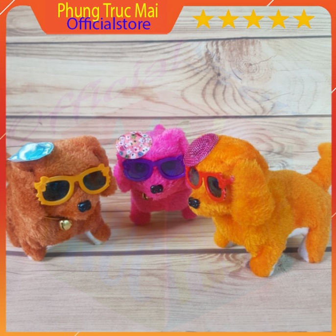 Đồ chơi chó bông biết đi, kêu chạy pin nhiều mẫu