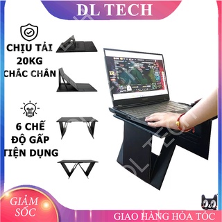 Bàn Xếp đa năng C12 đế tản nhiệt giá đỡ Laptop iPad máy tính bảng Đọc sách Gập Gọn Tùy Chỉnh Góc Độ DL TECH