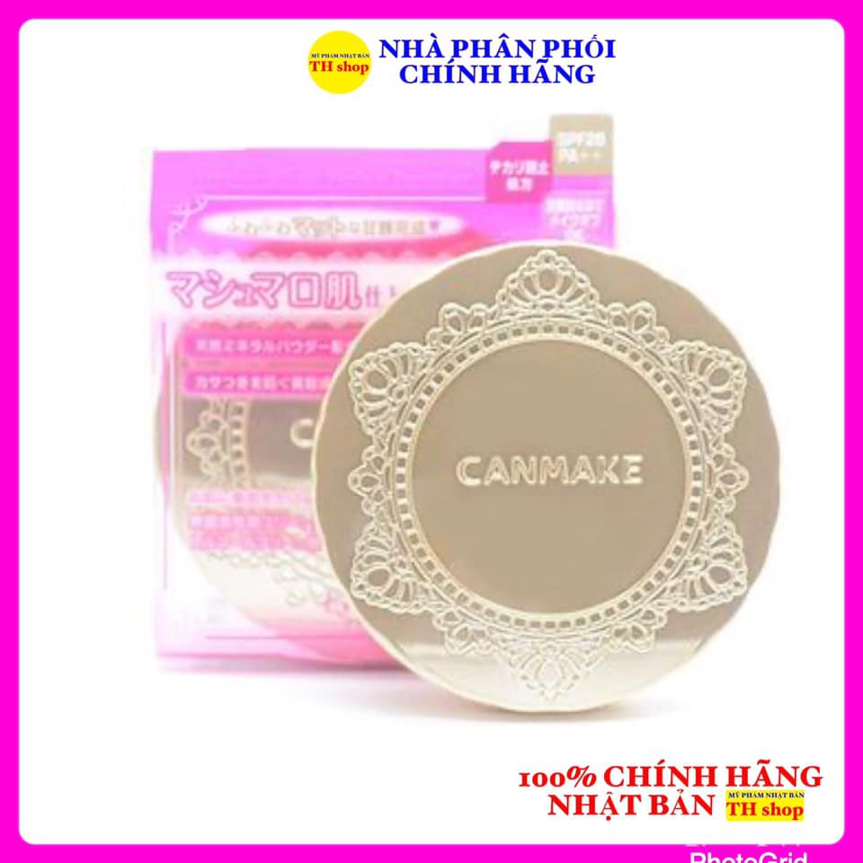 Phấn Phủ Canmake Kiềm Dầu Nhật Bản MO MB ML Marshmallow Finish Powder Mỏng Mịn Che Lỗ Chân Lông Lâu Trôi Bền Màu Cả Ngày